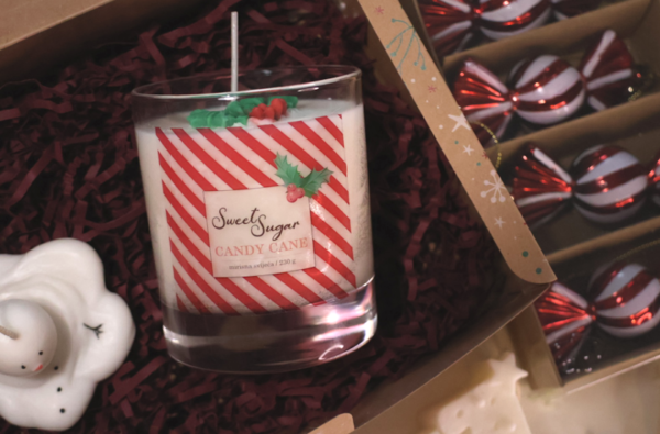 Ukrasna mirisna svijeća "Candy Cane" - Slika 4